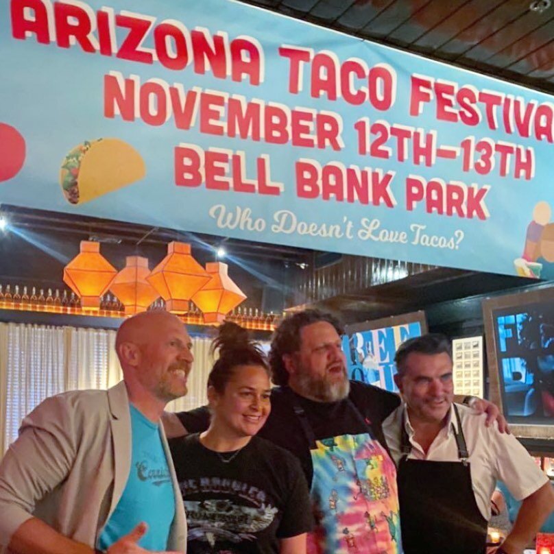 Great kick off party @mercbaraz for the Arizona Taco Festival!! Lots of taco love goes out to our guest taco chefs; @cheftoddenglish @chefantonia @chefaaronmay and big thx for the delicious Blanco @tequilacorrido and @brianraabbrokenplate Tacos 🌮 ta